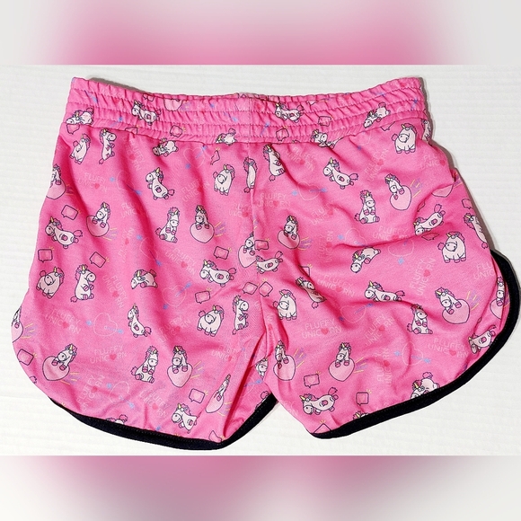 Universal Studios Despicable Me Minion Mayhem Pink Fluffy Unicorn Shorts Size XL - Picture 2 of 6